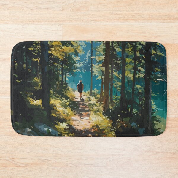 Item preview, Grey Owl Trail | Prince Albert National Park Forest Path Art Print designed and sold by TuncGK.