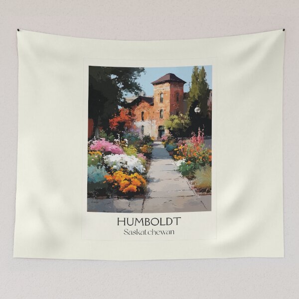 Item preview, Humboldt Saskatchewan | Historic Red Brick Architecture Art Print designed and sold by TuncGK.
