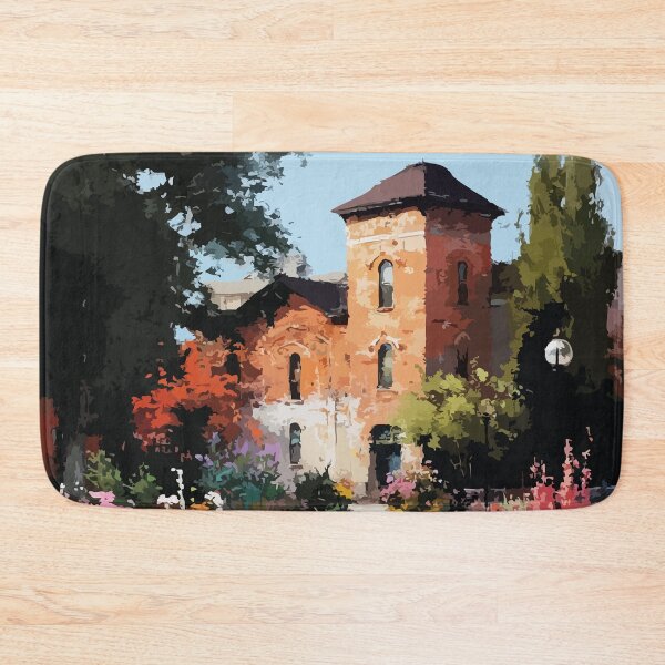 Item preview, Humboldt Saskatchewan | Historic Red Brick Architecture Art Print designed and sold by TuncGK.