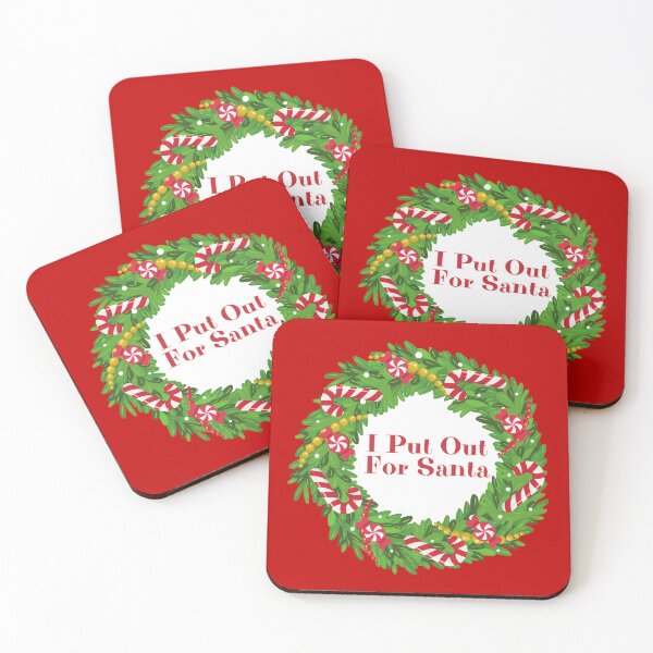 Item preview, WREATH:  I Put Out For Santa - funny Christmas holidays signs designed and sold by DesignsFromTW-S.