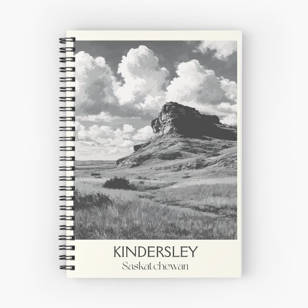 Item preview, Kindersley Saskatchewan | Prairie Mesa & Big Sky Art Print designed and sold by TuncGK.