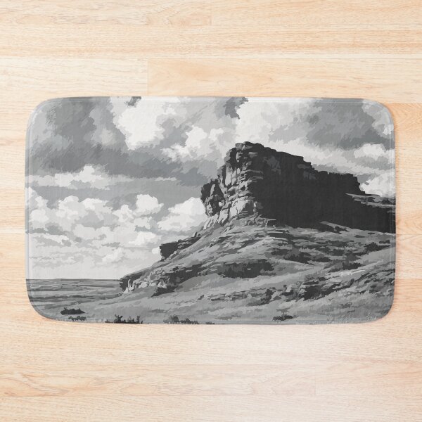 Item preview, Kindersley Saskatchewan | Prairie Mesa & Big Sky Art Print designed and sold by TuncGK.