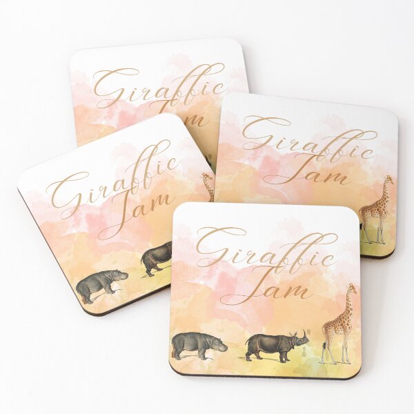Item preview,  Giraffic Jam – Watercolor Animal Lineup designed and sold by MandiDaniDesign.