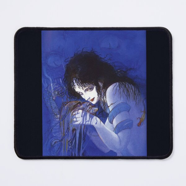 Item preview, Yoshitaka Amano painting of a fantasy woman in blue designed and sold by Alba Forjanívea.