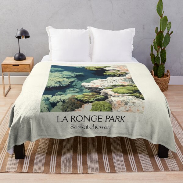 Item preview, Lac La Ronge Provincial Park | Canadian Shield Rocks & Water Art Print designed and sold by TuncGK.