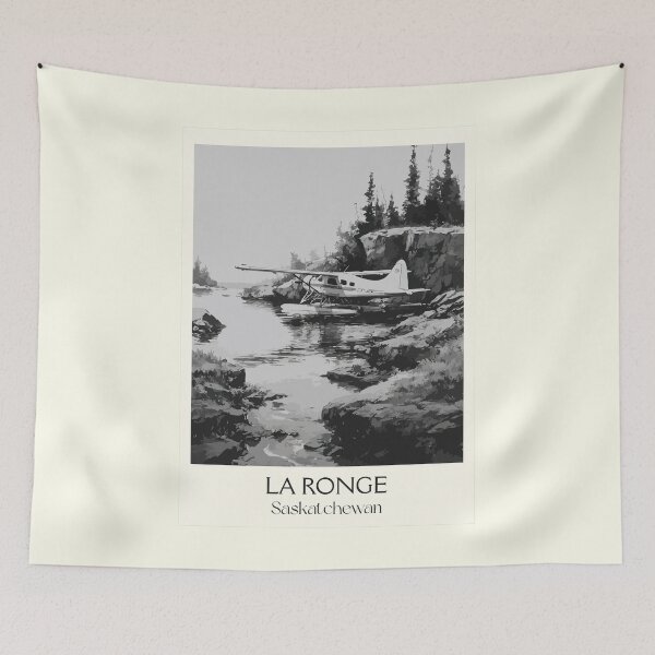 Item preview, La Ronge Saskatchewan | Floatplane & Northern Lake Art Print designed and sold by TuncGK.
