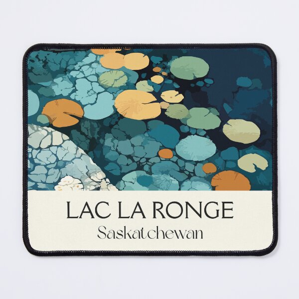 Item preview, Lac La Ronge Nature | Lily Pads & Blue Water Art Print designed and sold by TuncGK.