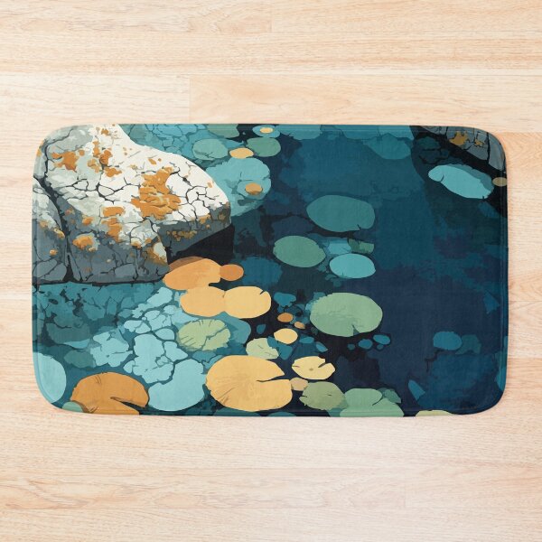 Item preview, Lac La Ronge Nature | Lily Pads & Blue Water Art Print designed and sold by TuncGK.