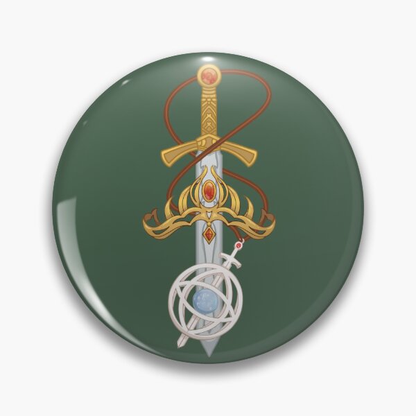 Item preview, Throne of glass kingdom of ash sticker. aelin, goldryn and eye of elena designed and sold by GeekandArtsy.