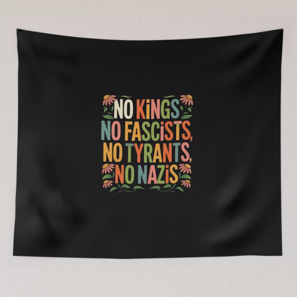 Item preview, No kings no fascits no tyrants no nazis designed and sold by ArminGreen.