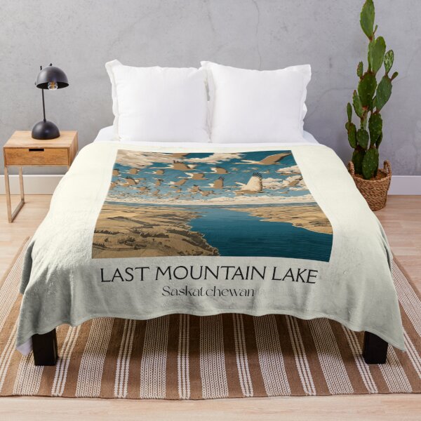 Item preview, Last Mountain Lake | Bird Sanctuary & Wetlands Art Print designed and sold by TuncGK.