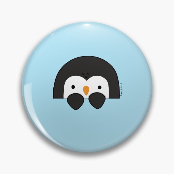 Item preview, Curious Penguin peeking designed and sold by julianamotzko.
