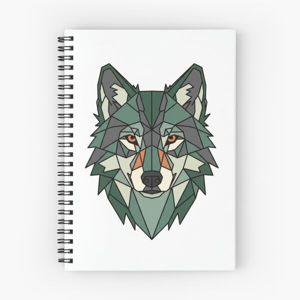 Item preview, Geometric Wolf Head – Low Poly Animal Art designed and sold by jadolina.