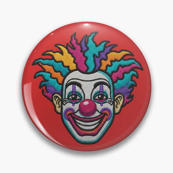 Item preview, EMBROIDERED PATCH OF A CLOWN designed and sold by infinitearte.