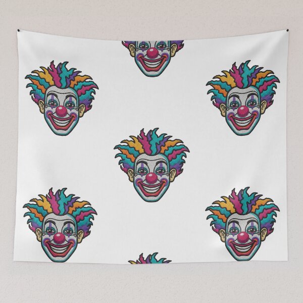 Item preview, EMBROIDERED PATCH OF A CLOWN designed and sold by infinitearte.