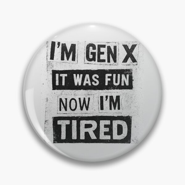 Item preview, "I'm Gen X" - 1990s vintage zine punk rock retro vibe designed and sold by DiamondSkyShirt.