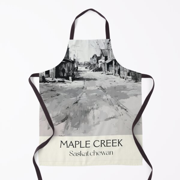 Item preview, Maple Creek Saskatchewan | Vintage Old West Main Street Art Print designed and sold by TuncGK.
