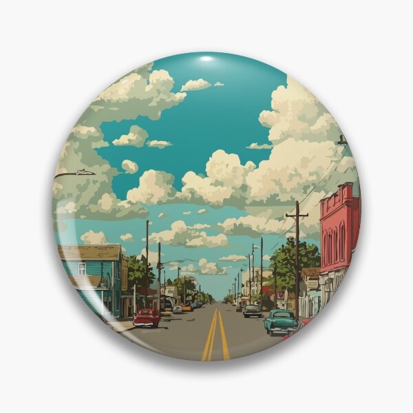 Item preview, Melville Saskatchewan | Evening Street Scene Art Print designed and sold by TuncGK.