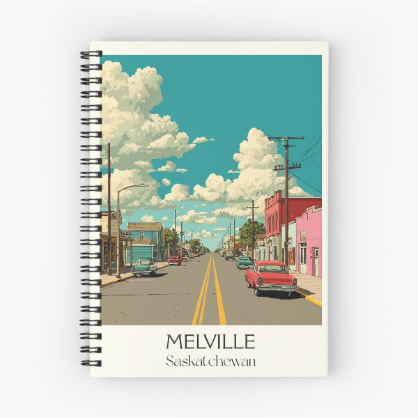 Item preview, Melville Saskatchewan | Evening Street Scene Art Print designed and sold by TuncGK.