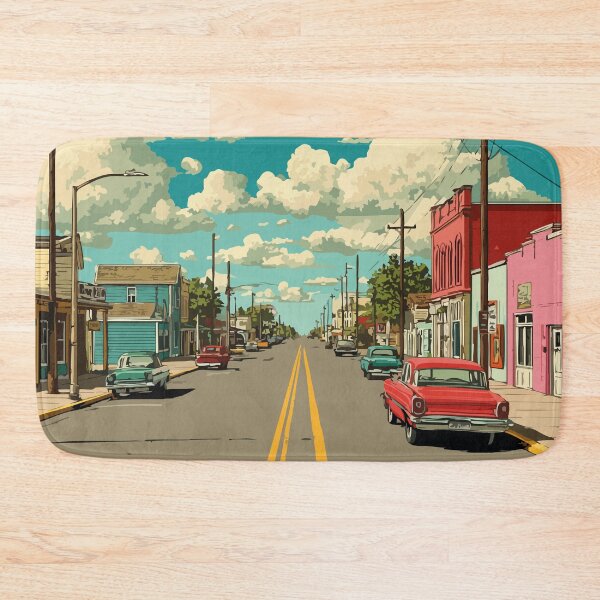 Item preview, Melville Saskatchewan | Evening Street Scene Art Print designed and sold by TuncGK.