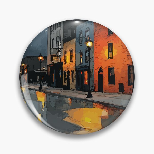 Item preview, Moose Jaw Saskatchewan | Historic Downtown & Night Lights Art Print designed and sold by TuncGK.