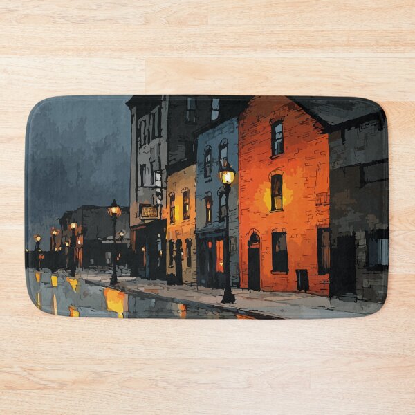 Item preview, Moose Jaw Saskatchewan | Historic Downtown & Night Lights Art Print designed and sold by TuncGK.