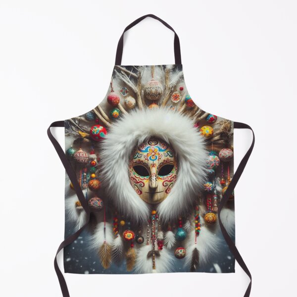 Item preview, The Grandee of Mulled Wine - Intricate Folk Mask for Excessive Merriment designed and sold by Karaboshka.