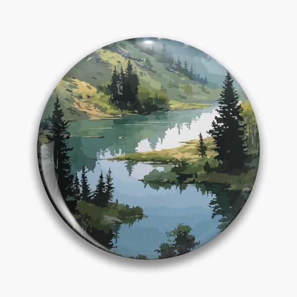 Item preview, Moose Mountain Provincial Park | Rolling Hills & Forest Art Print designed and sold by TuncGK.