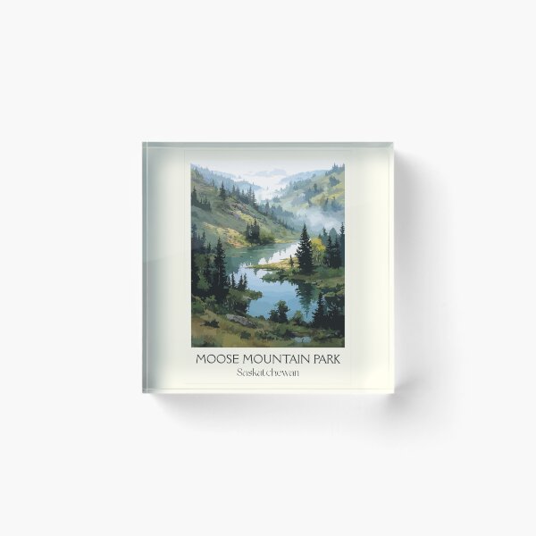 Item preview, Moose Mountain Provincial Park | Rolling Hills & Forest Art Print designed and sold by TuncGK.