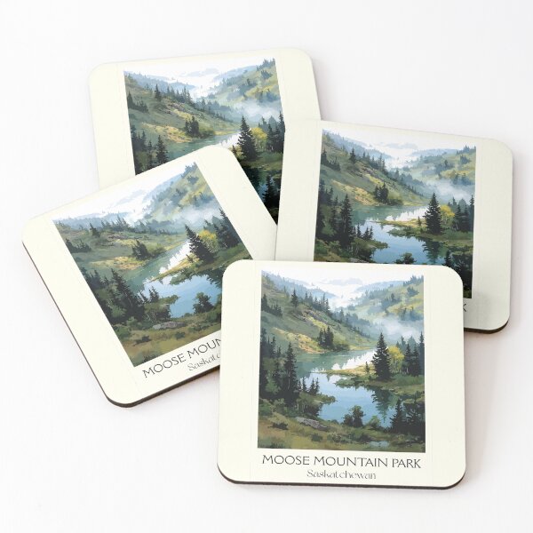 Item preview, Moose Mountain Provincial Park | Rolling Hills & Forest Art Print designed and sold by TuncGK.