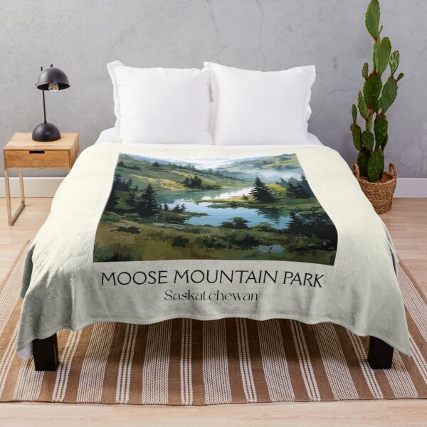Item preview, Moose Mountain Provincial Park | Rolling Hills & Forest Art Print designed and sold by TuncGK.