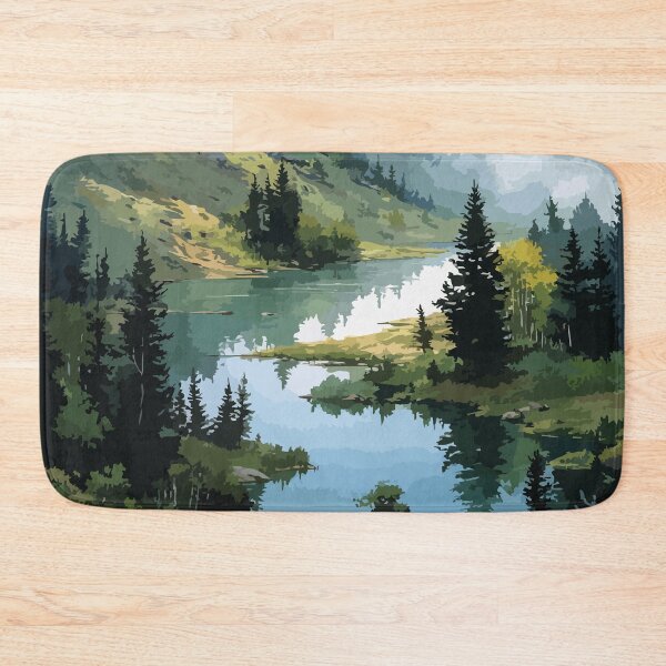 Item preview, Moose Mountain Provincial Park | Rolling Hills & Forest Art Print designed and sold by TuncGK.