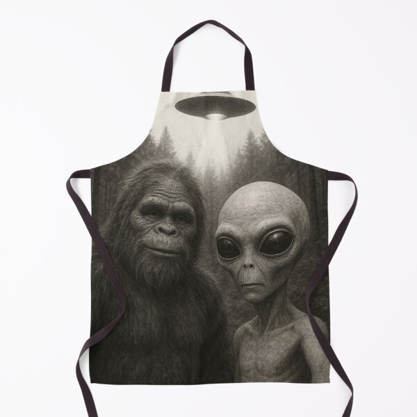 Item preview, Funny Bigfoot And Alien UFO Abdution Selfie designed and sold by legendaryskins.