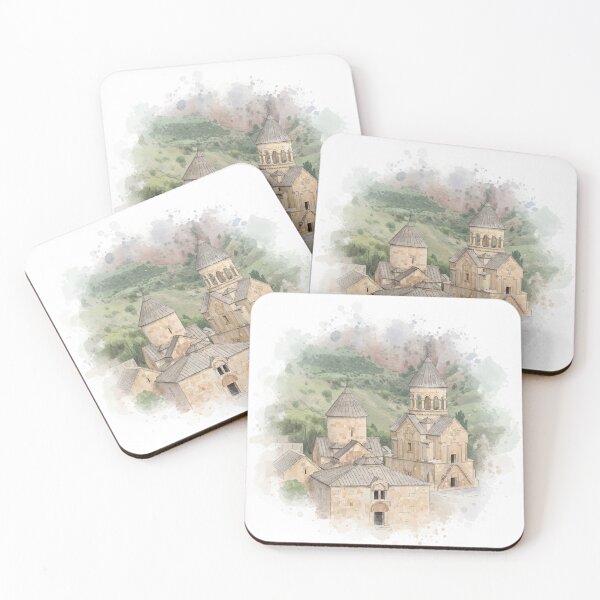 Item preview, Noravank Monastery Armenia  Armenian Architecture Landscape Illustration designed and sold by NareArt.