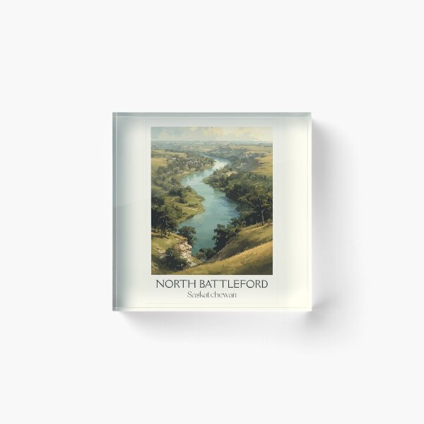 Item preview, North Battleford | North Saskatchewan River Valley Art Print designed and sold by TuncGK.