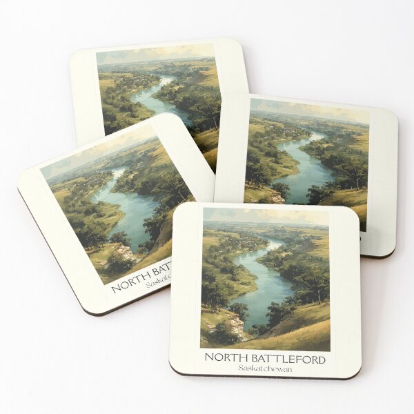 Item preview, North Battleford | North Saskatchewan River Valley Art Print designed and sold by TuncGK.