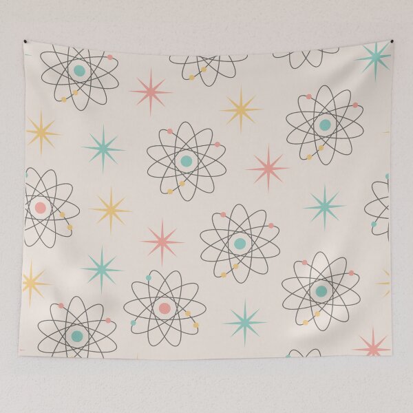 Item preview, Retro 1950s Colorful Atomic Starburst designed and sold by RetroMaggie.