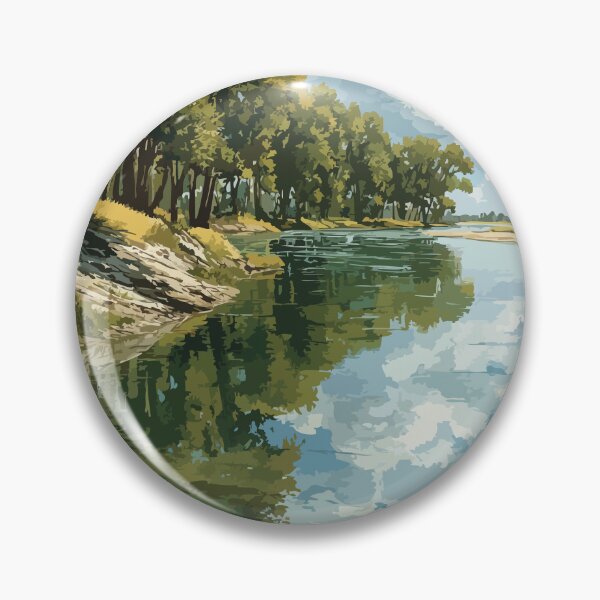 Item preview, Outlook Saskatchewan | South Saskatchewan River & Trees Art Print designed and sold by TuncGK.