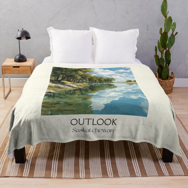 Item preview, Outlook Saskatchewan | South Saskatchewan River & Trees Art Print designed and sold by TuncGK.