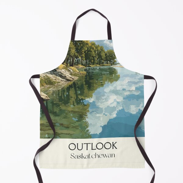 Item preview, Outlook Saskatchewan | South Saskatchewan River & Trees Art Print designed and sold by TuncGK.