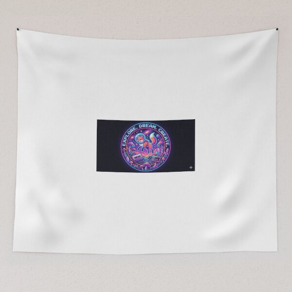 Item preview, Neon Synthwave Space Fox | Explore Dream Create Retro Gamer designed and sold by Estudio101.