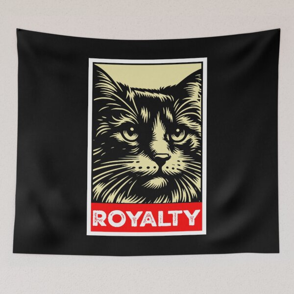 Item preview, Royalty Cat Logo – Elegant Feline Design for Apparel & Art designed and sold by ldjcustomdesign.