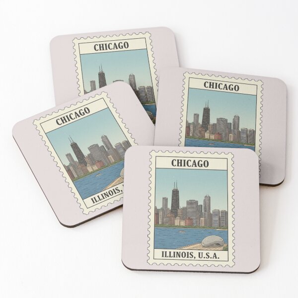 Item preview, Vintage chicago stamp designed and sold by allaboutstamps.