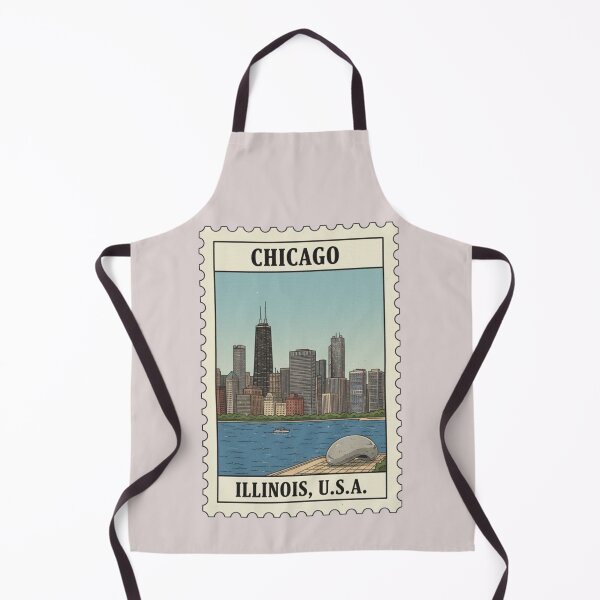 Item preview, Vintage chicago stamp designed and sold by allaboutstamps.