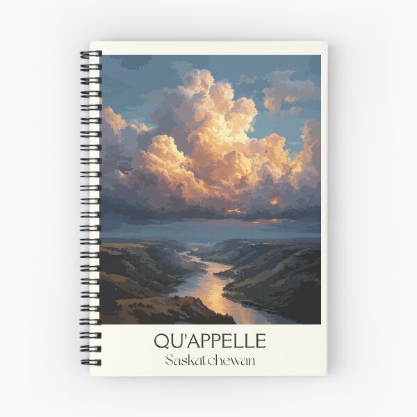 Item preview, Qu'Appelle Valley Saskatchewan | Scenic Lakes & Sunset Art Print designed and sold by TuncGK.