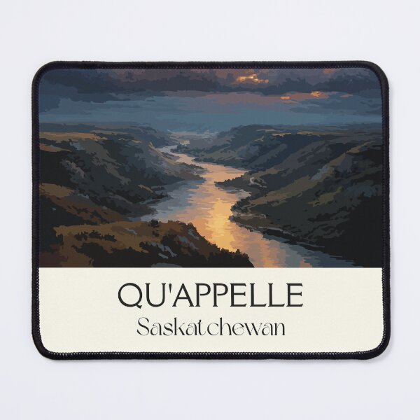 Item preview, Qu'Appelle Valley Saskatchewan | Scenic Lakes & Sunset Art Print designed and sold by TuncGK.