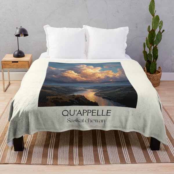 Item preview, Qu'Appelle Valley Saskatchewan | Scenic Lakes & Sunset Art Print designed and sold by TuncGK.