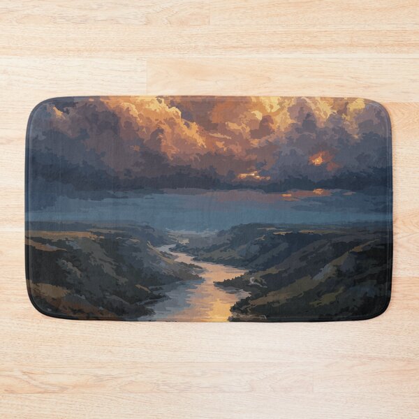 Item preview, Qu'Appelle Valley Saskatchewan | Scenic Lakes & Sunset Art Print designed and sold by TuncGK.
