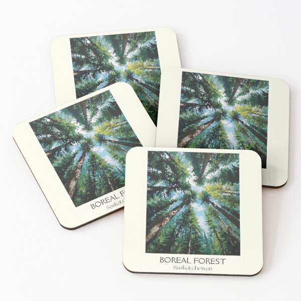 Item preview, Saskatchewan Boreal Forest | Pine Tree Canopy Art Print designed and sold by TuncGK.