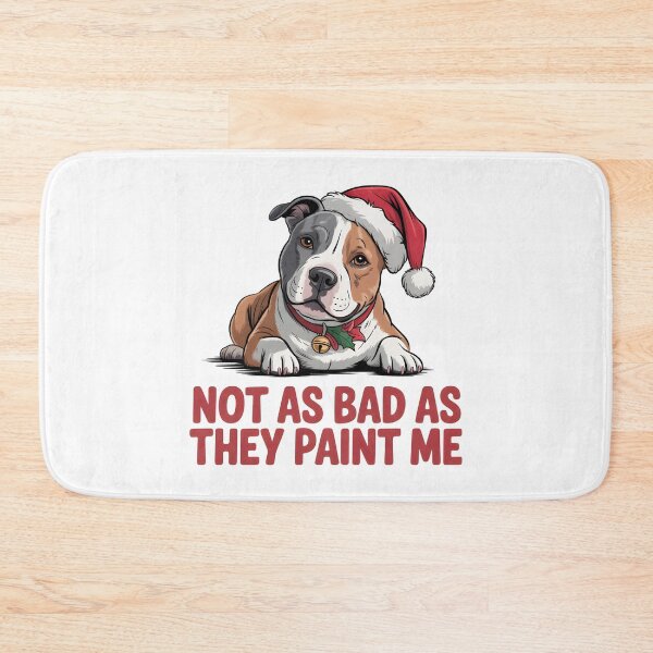 Item preview, Not As Bad As They Paint Me Cute Amstaff Funny Christmas Gift designed and sold by Slaw-Creation.